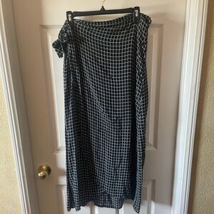 DKNY Jeans Wrap Tie Skirt